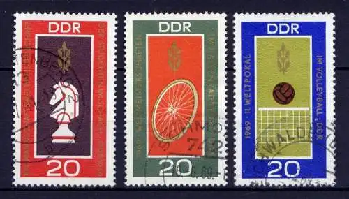 DDR Nr.1491/3                     O  used       (24368) ( Jahr 1969 )