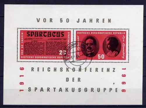 (24743) DDR Nr.1154/5, Block 25                      O  gestempelt