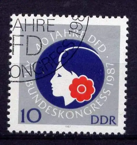 DDR Nr.3079                     O  used       (24693) ( Jahr: 1987 )