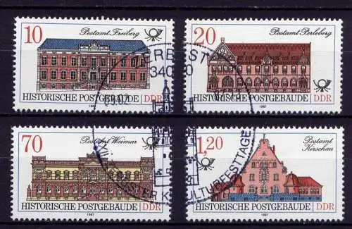 DDR Nr.3067/70                     O  used       (24691) ( Jahr: 1987 )