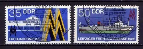 DDR Nr.3003/4                     O  used       (24676) ( Jahr: 1986 )