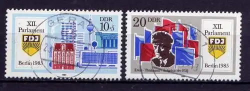 DDR Nr.2947/8                    O  used       (24663)   ( Jahr: 1985 )