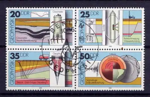 (24581) DDR Nr.2557/60 Viererblock               O  gestempelt