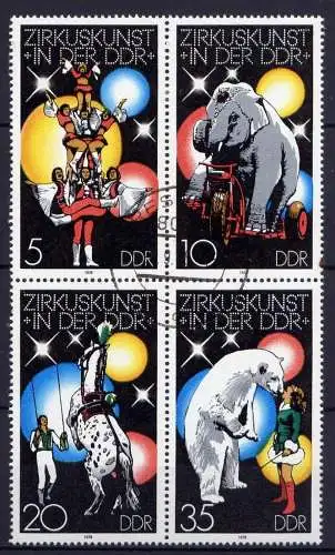 (24552) DDR Nr.2364/7 Viererblock             O  gestempelt