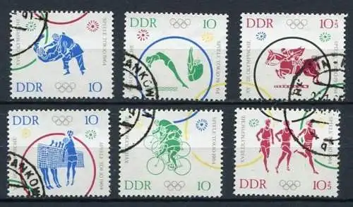 DDR Nr.1039/44                 O  used       (24222)   ( Jahr: 1964 )