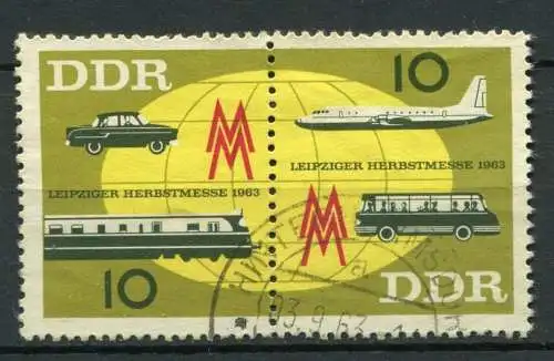 DDR Nr.976/7 Paar                O  used       (24191)   ( Jahr: 1963 )