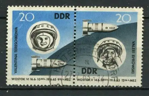 DDR Nr.970/1   Paar             O  used       (24185)   ( Jahr: 1963 )