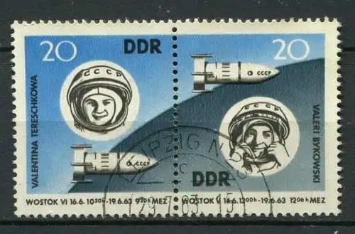 DDR Nr.970/1   Paar             O  used       (24184)   ( Jahr: 1963 )