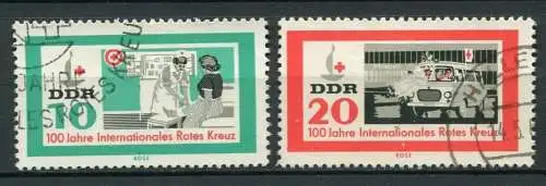 DDR Nr.956/7                O  used       (24172)   ( Jahr: 1963 )