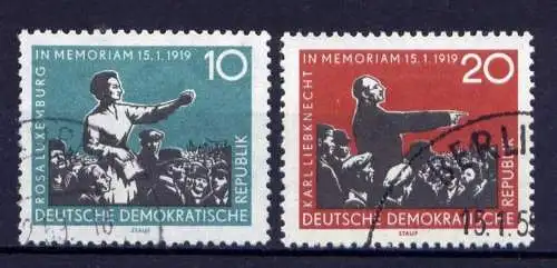 DDR Nr.674/5                 O  used       (24053)   ( Jahr: 1959 )