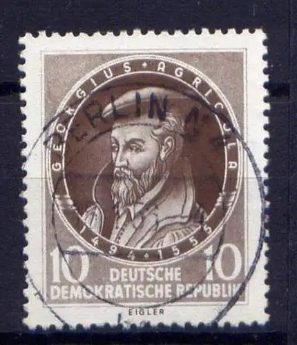 DDR Nr.497                 O  used       (23965)   ( Jahr: 1955 )