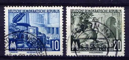 DDR Nr.479/80                 O  used       (23959)   ( Jahr: 1955 )