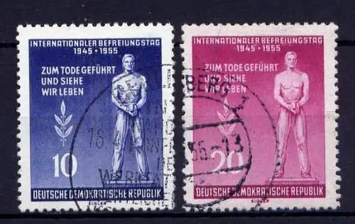 DDR Nr.459/60                 O  used       (23955)   ( Jahr: 1955 )