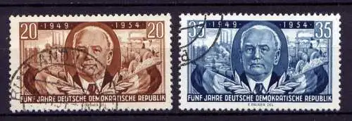 DDR Nr.443/4                 O  used       (23946)   ( Jahr: 1954 )