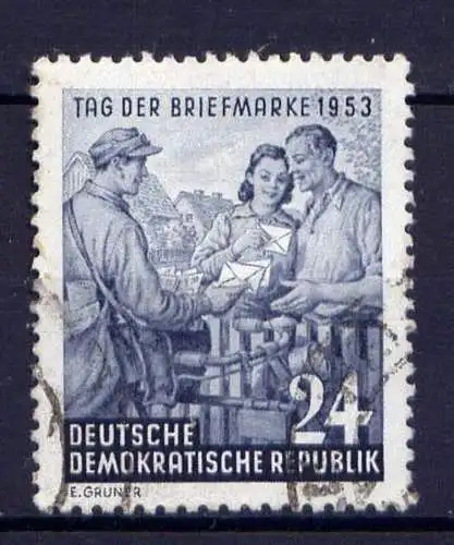 DDR Nr.396                  O  used       (23934)   ( Jahr: 1953 )