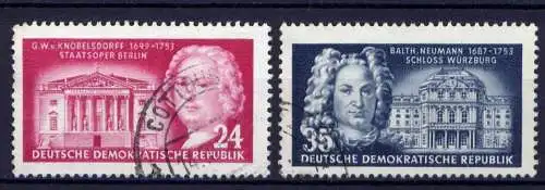 23932) DDR Nr.382/3                  O  gestempelt