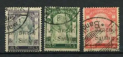 Thailand Nr.82, 84 + 86          O  used               (096)