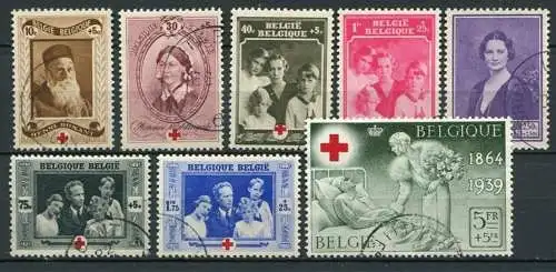 Belgien Nr.497/504         O  used         (1398)