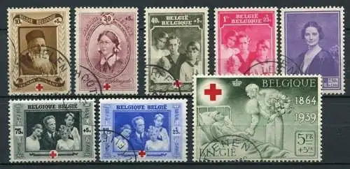 (1397) Belgien Nr.497/504         O  gestempelt