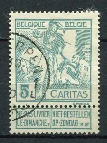 (1349) Belgien Nr.83 I         O  gestempelt