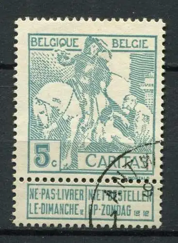 (1348) Belgien Nr.83 I         O  gestempelt