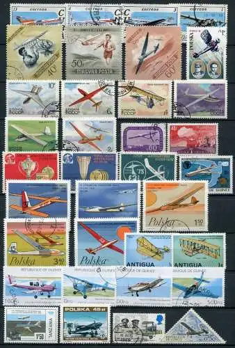 (081) Motiv - Lot / Sammlung Flugzeuge  /  airplanes