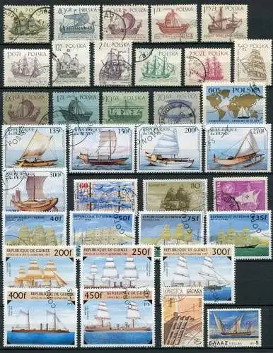 (062) Motiv - Lot / Sammlung Segelschiffe     /  sailing ships