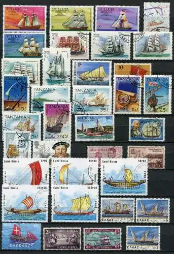 (061) Motiv - Lot / Sammlung Segelschiffe     /  sailing ships