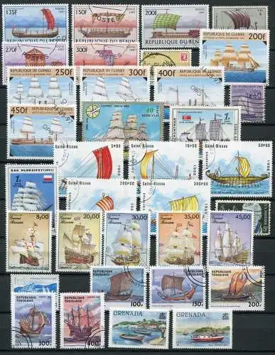 (060)  Motiv - Lot / Sammlung Segelschiffe    /  sailing ships