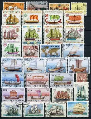 (059) Motiv - Lot / Sammlung Segelschiffe    /  sailing ships