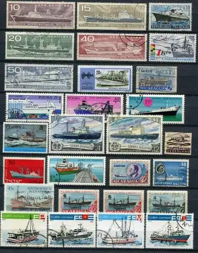 (057) Motiv - Lot / Sammlung Schiffe    /  ships