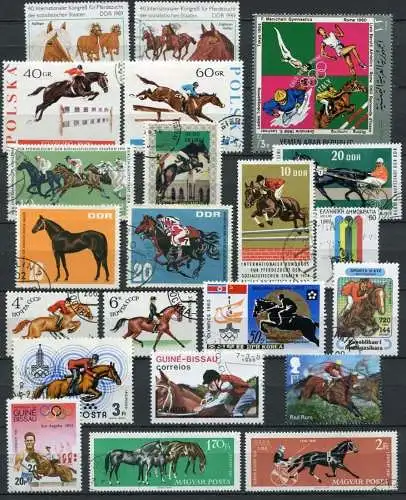 Motiv - Lot / Sammlung Reitsport          (029) horse-riding