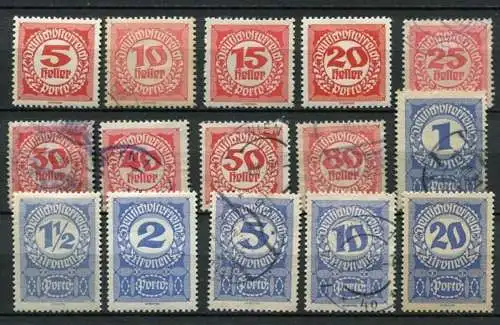 (3751) Österreich Porto ex.Nr.75/92       O + *  gestempelt + ungebraucht