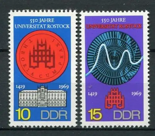 DDR Nr.1519/20                 **  MNH       (23859)   ( Jahr: 1969 )
