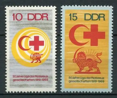 DDR Nr.1466/7                **  MNH       (23842)   ( Jahr: 1969 )