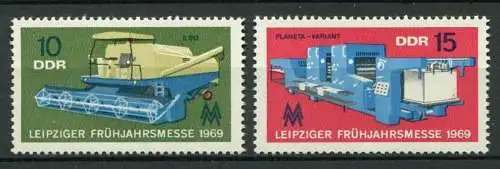 DDR Nr.1448/9                **  MNH       (23840)   ( Jahr: 1969 )