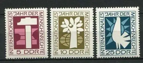 DDR Nr.1368/70                **  MNH       (23819)   ( Jahr: 1968 )