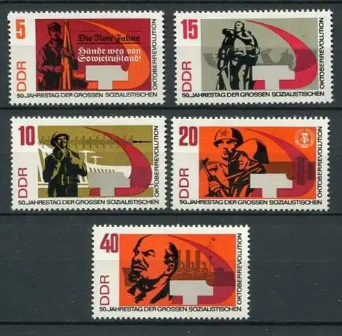 DDR Nr.1312/6                **  MNH       (23800)   ( Jahr: 1967 )