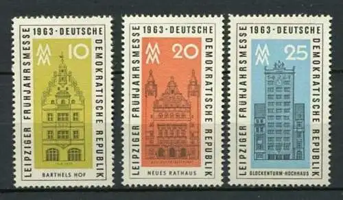 DDR Nr.947/9                  **  MNH       (23695)   ( Jahr: 1963 )