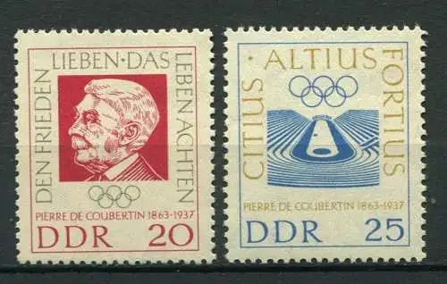 DDR Nr.939/40                  **  MNH       (23691)   ( Jahr: 1963 )