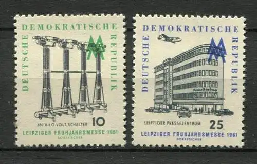 DDR Nr.813/4                  **  MNH       (23677)   ( Jahr: 1961 )