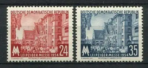 DDR Nr.433/4                  *  unused       (23658)   ( Jahr: 1954 )