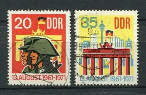 DDR Nr.1691/2                  O  used       (23647)   ( Jahr: 1971 )