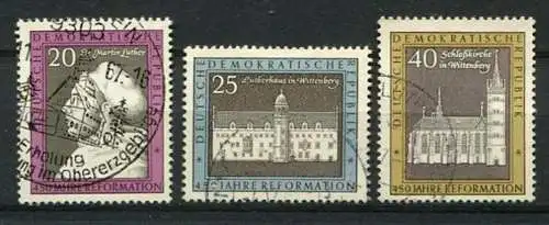 DDR Nr.1317/9                   O  used       (23626)   ( Jahr: 1967 )