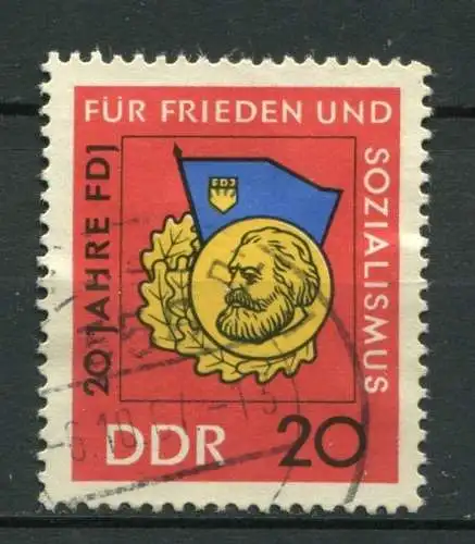 DDR Nr.1167                   O  used       (23623)   ( Jahr: 1966 )