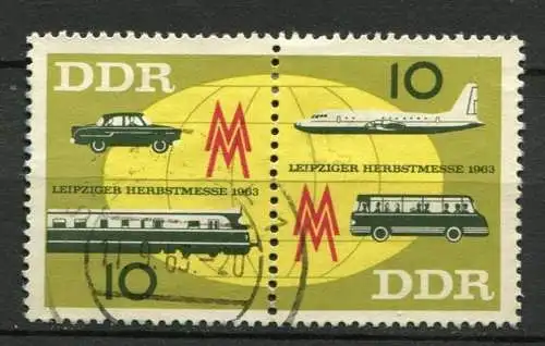 DDR Nr.976/7 Paar                  O  used       (23616)   ( Jahr: 1963 )