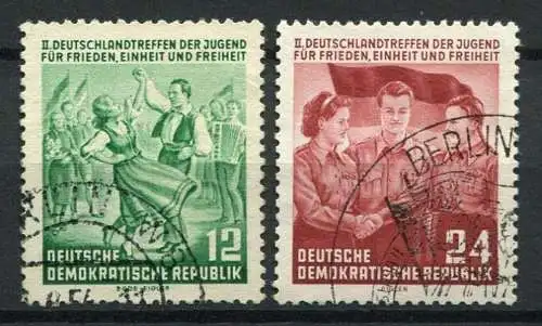 DDR  Nr.428/9     O  used       (23592) ( Jahr 1954 )