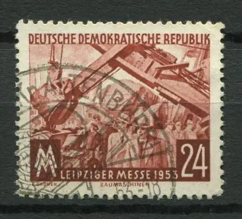 DDR  Nr.380 XI     O  used       (23587) ( Jahr 1953 )