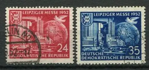 DDR  Nr.315/6     O  used       (23583) ( Jahr 1952 )