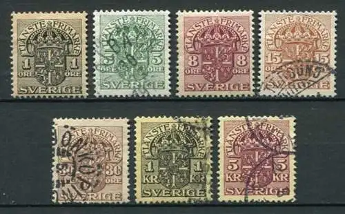 (1603) Schweden Dienst ex.Nr.17/29             O + *  gestempelt +  ungebraucht